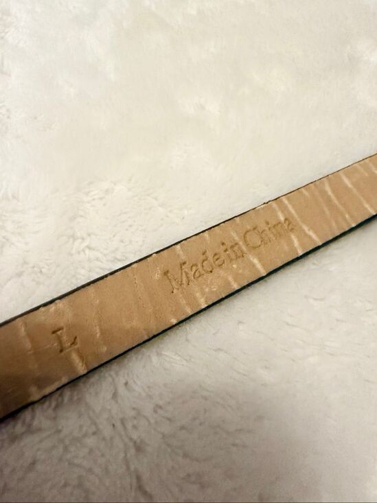 Oscar de la Renta Crystal Pavé Buckle Black Suede Leather Belt Size Large main image 7
